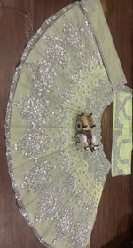 Buy Butterfly Net Lehenga with Foil Mirror Sequins Work Online