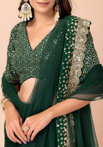 Buy Georgette Lehenga Choli with Zari & Sequins Work Online