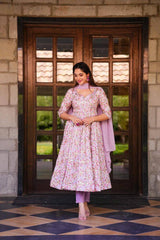Buy Latest Pink Color Indian Gown Online at Best Price - Joshindia