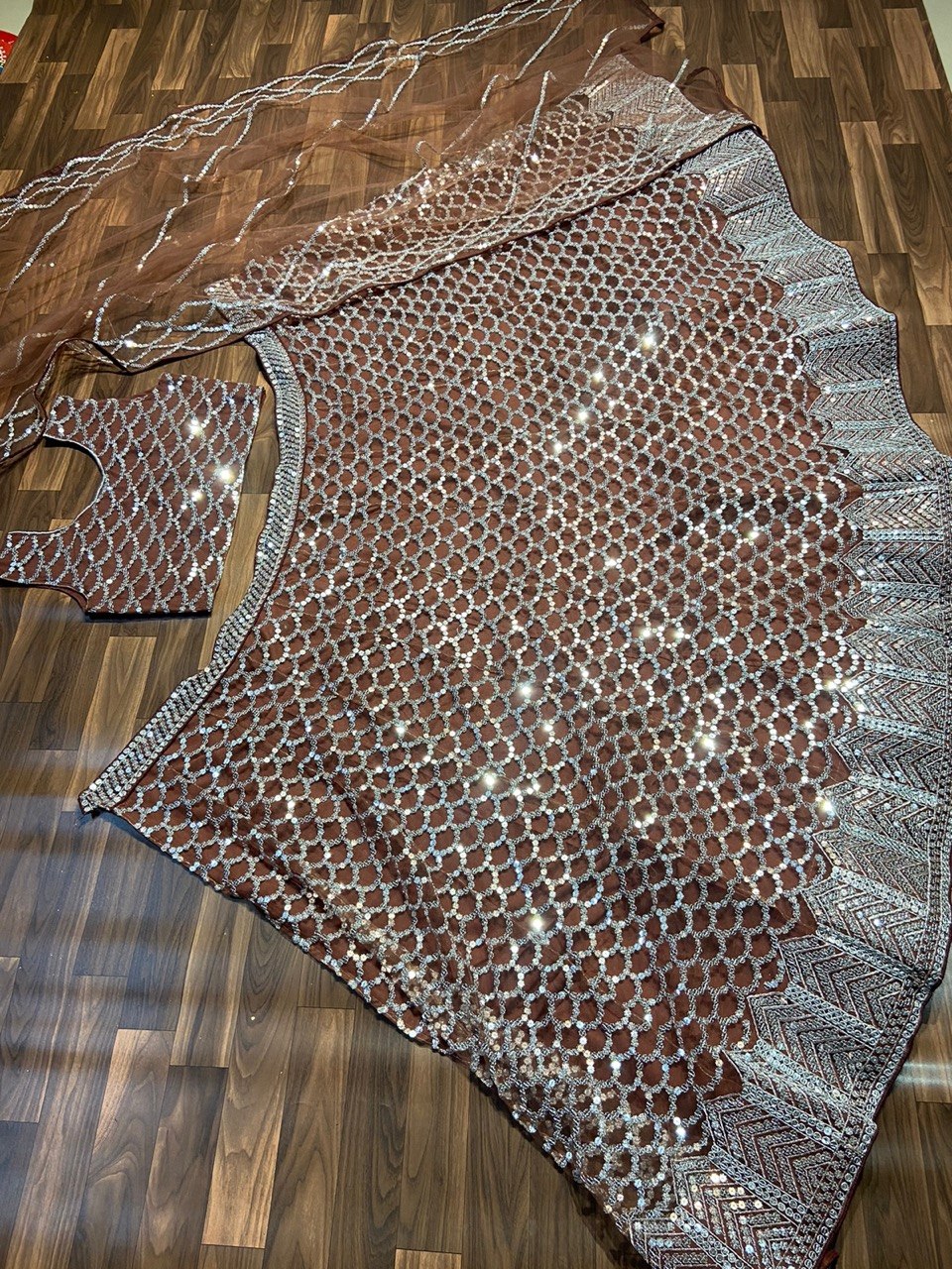 Buy Premium Net Sequins Work Lehenga Choli Online