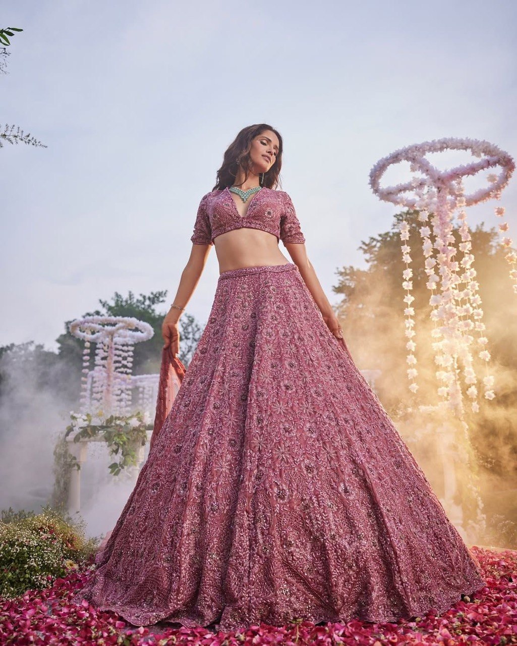 Buy Premium Chinon Silk Lehenga Choli Online