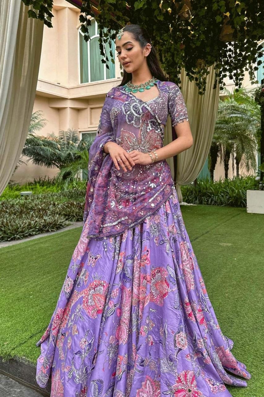 Buy Premium Taby Silk Lehenga Choli Online