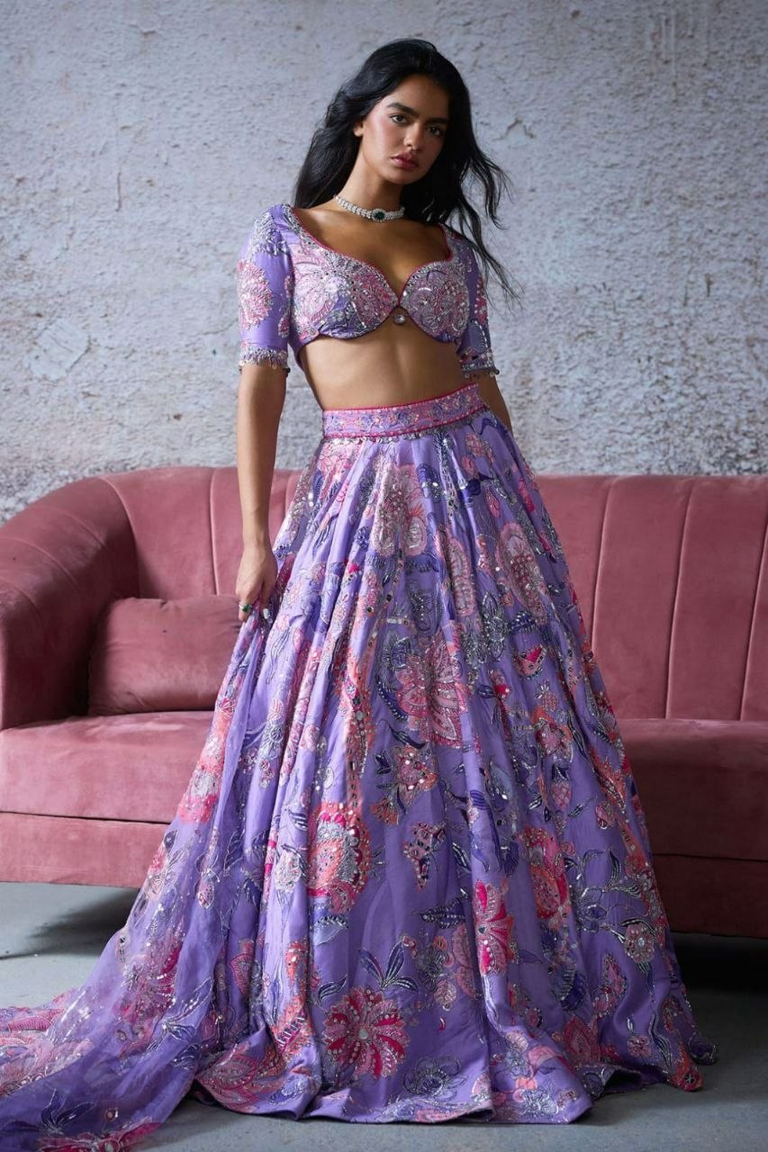Buy Premium Taby Silk Lehenga Choli Online