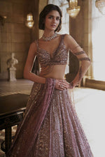 Buy Kasturi Silk Sequins & Thread Work Designer Lehenga Choli Online