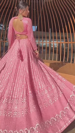 Stylish Blush Pink Color Lehenga Choli For Rich Look