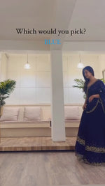 Buy Trendy Blue Lehenga Choli Online in India