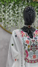white color designer fancy kurta set