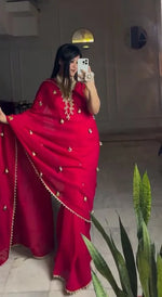 DesignerSoft Fendy Shiny Silk Saree with Blouse