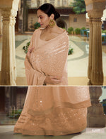 Trendy Beige color designer saree - Joshindia