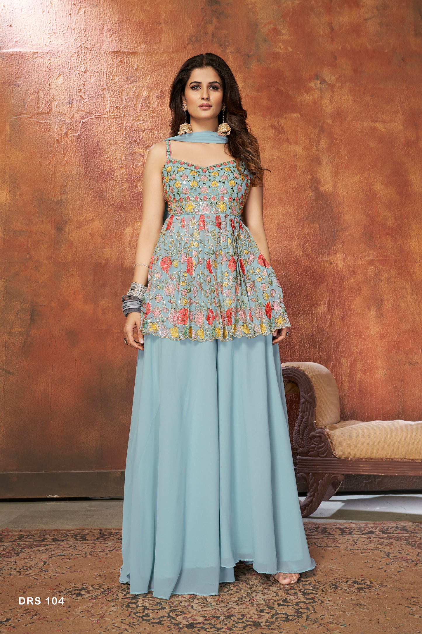 Beautiful Blue Designer Salwar suit At Best Price