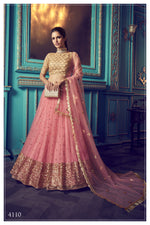 Tomato pinkdesigner embroidary sequence work lehenga choli - Joshindia
