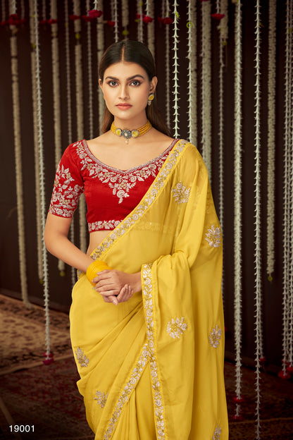 Buy trending designer Masturd Color sequins saree at best price online