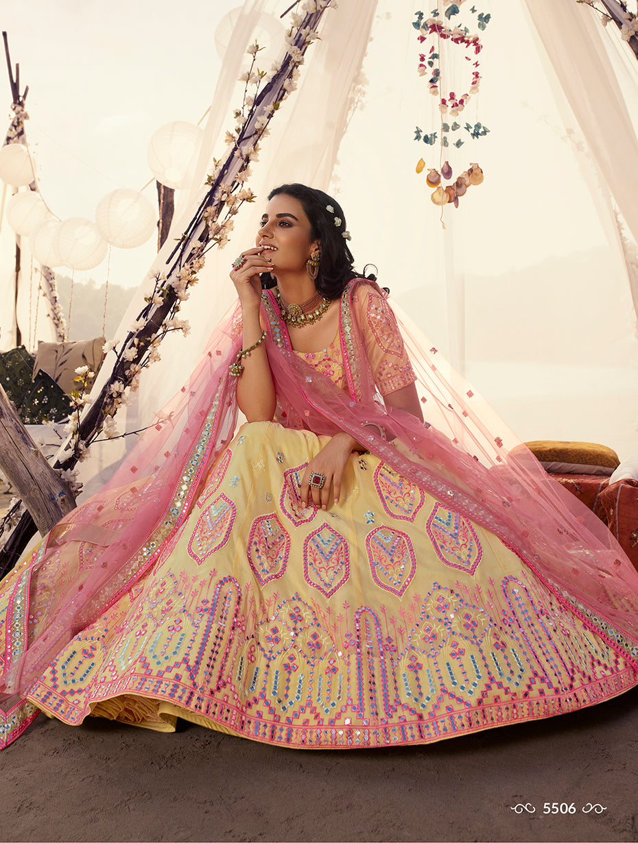 New designer mirror work lehenga choli buy now - Joshindia