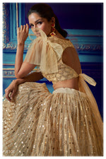 Beautiful dusky beige color designer lehenga for stylish looks buy it now - Joshindia