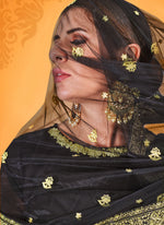 Black Color Georgette Designer Kurta Set - Joshindia