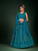 Amazing Rama Blue Color Designer Lehenga Choli Buy Now - Joshindia
