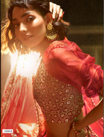 maroon color designer embroidary sequence work lehenga choli - Joshindia