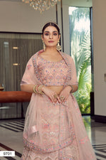 buy peach color designer lehenga choli - Joshindia