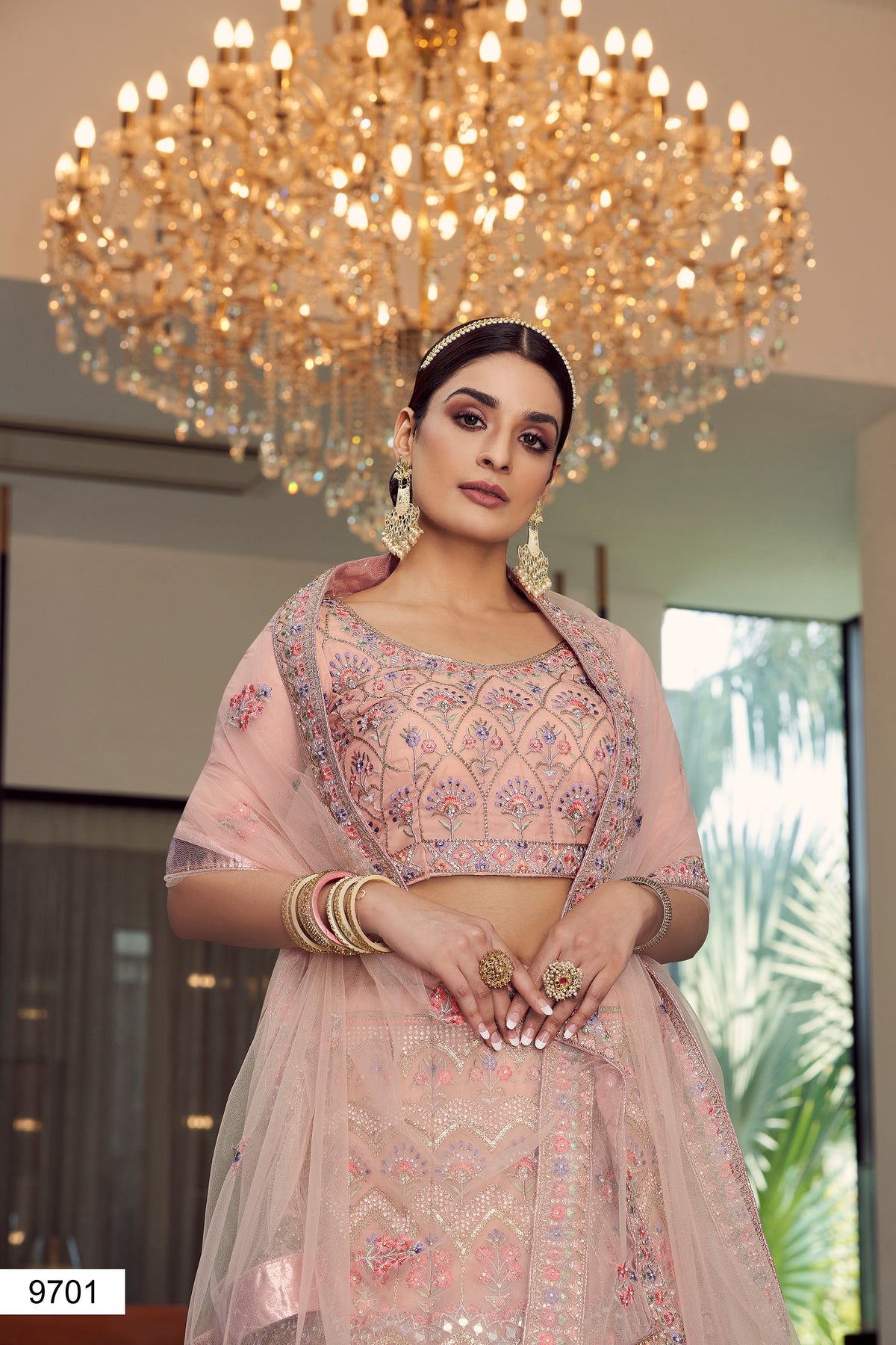 buy peach color designer lehenga choli - Joshindia