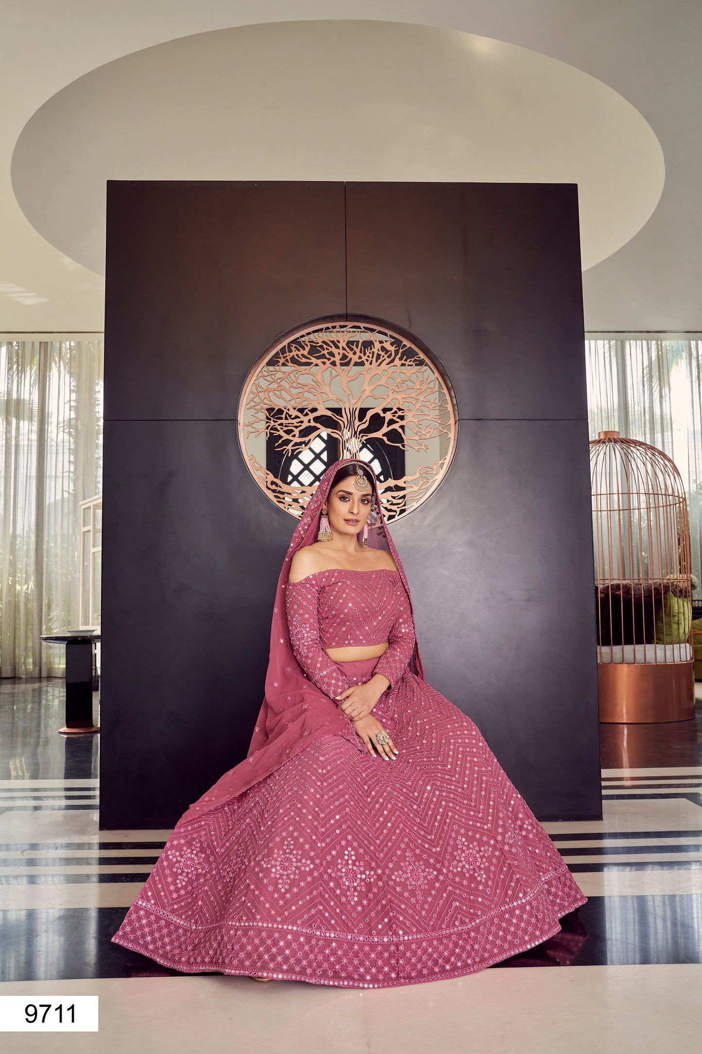 Buy Latest Designer Rose  Pink Lehenga Choli Online india
