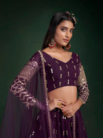 Trendy Wine Color Designer Lehenga Choli Buy Now - Joshindia