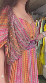 Beautiful georgette long gown for best looks