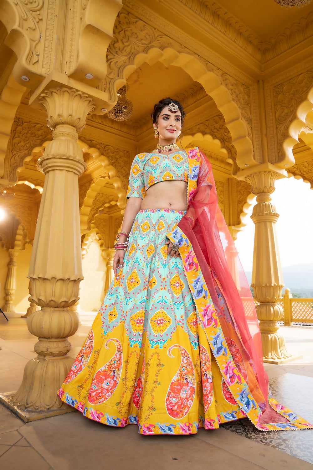 Stylish Sky blue Color Designer Lehenga Choli Buy Now - Joshindia