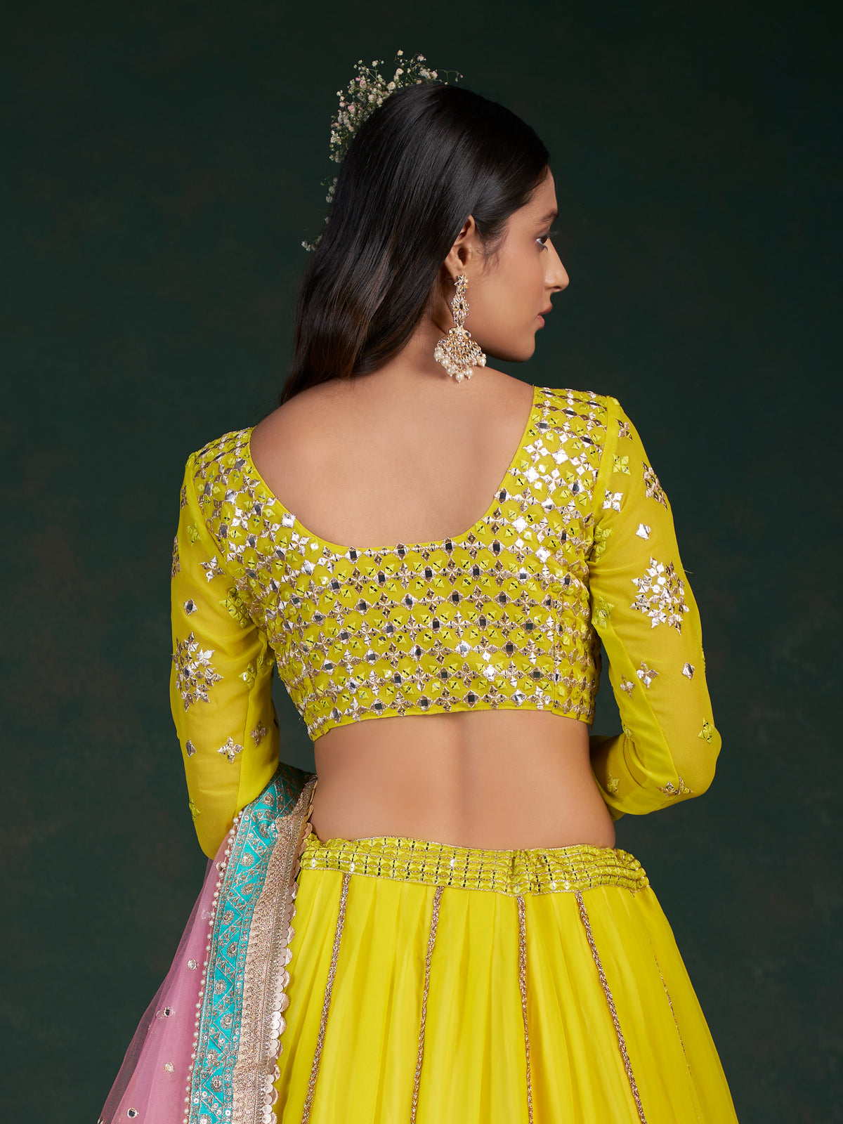 Latest Lime Yellow Color Designer Lehenga Choli Buy Now - Joshindia