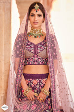 Buy wine color heavy designer lehenga choli - Joshindia