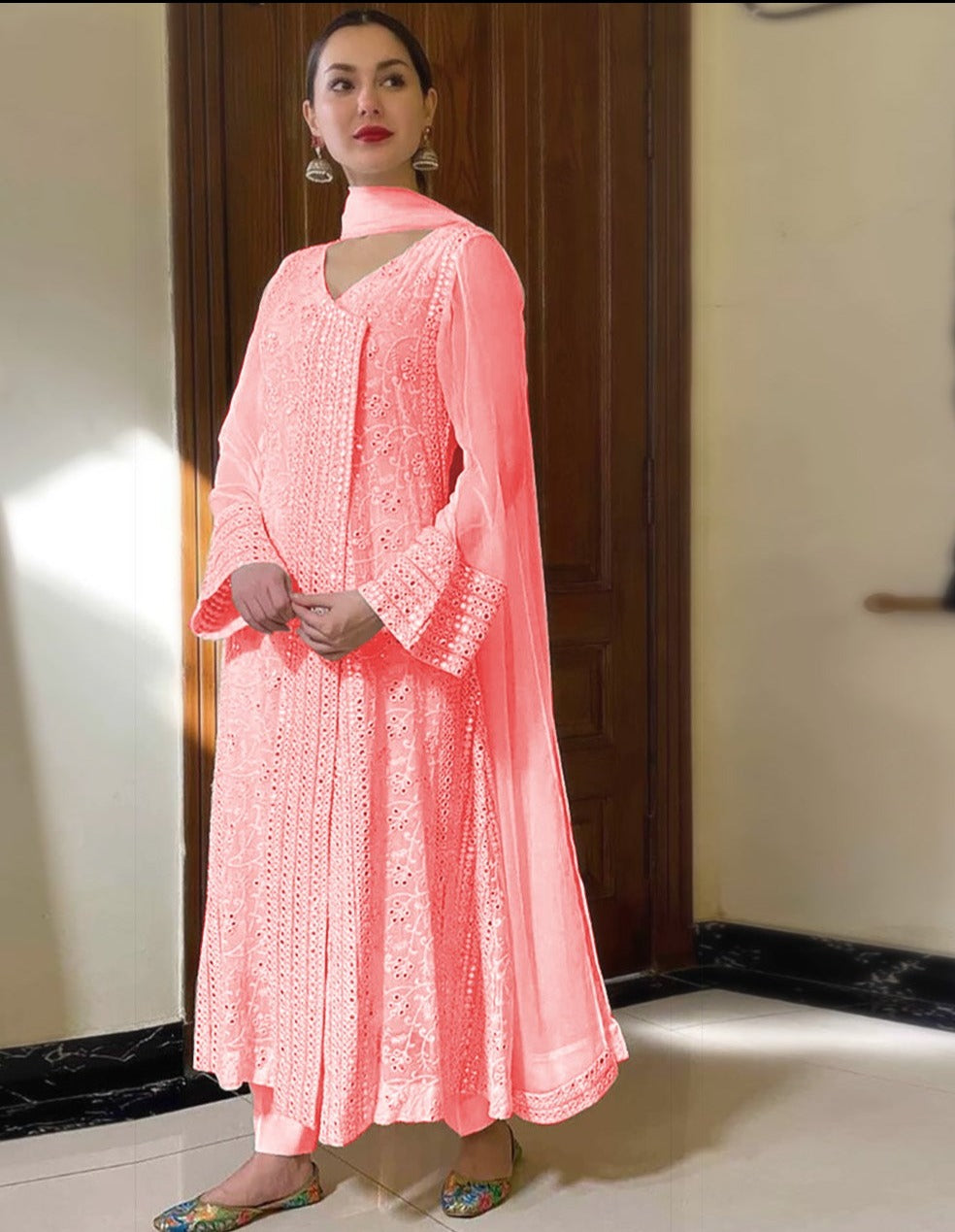 Beautiful Pink Designer Salwar suit At Best Price - Joshindia