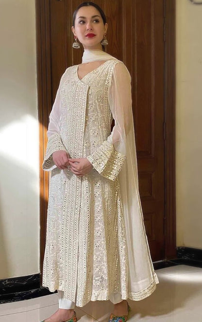 Beautiful White Designer Salwar suit At Best Price