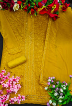 Beautiful Yellow Designer Salwar suit At Best Price - Joshindia