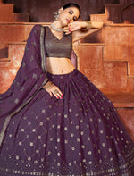 Wonderful Wine Color Designer Lehenga Choli Buy Now - Joshindia