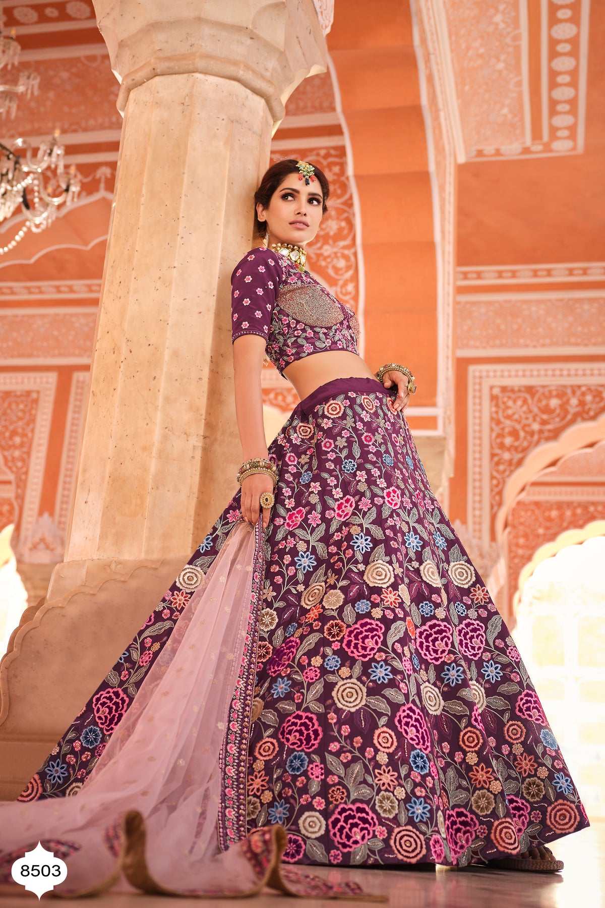 Buy wine color heavy designer lehenga choli - Joshindia