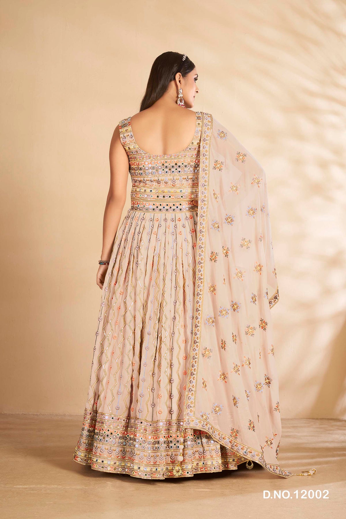 Beautiful Party wear Grey Designer Gown - Joshindia