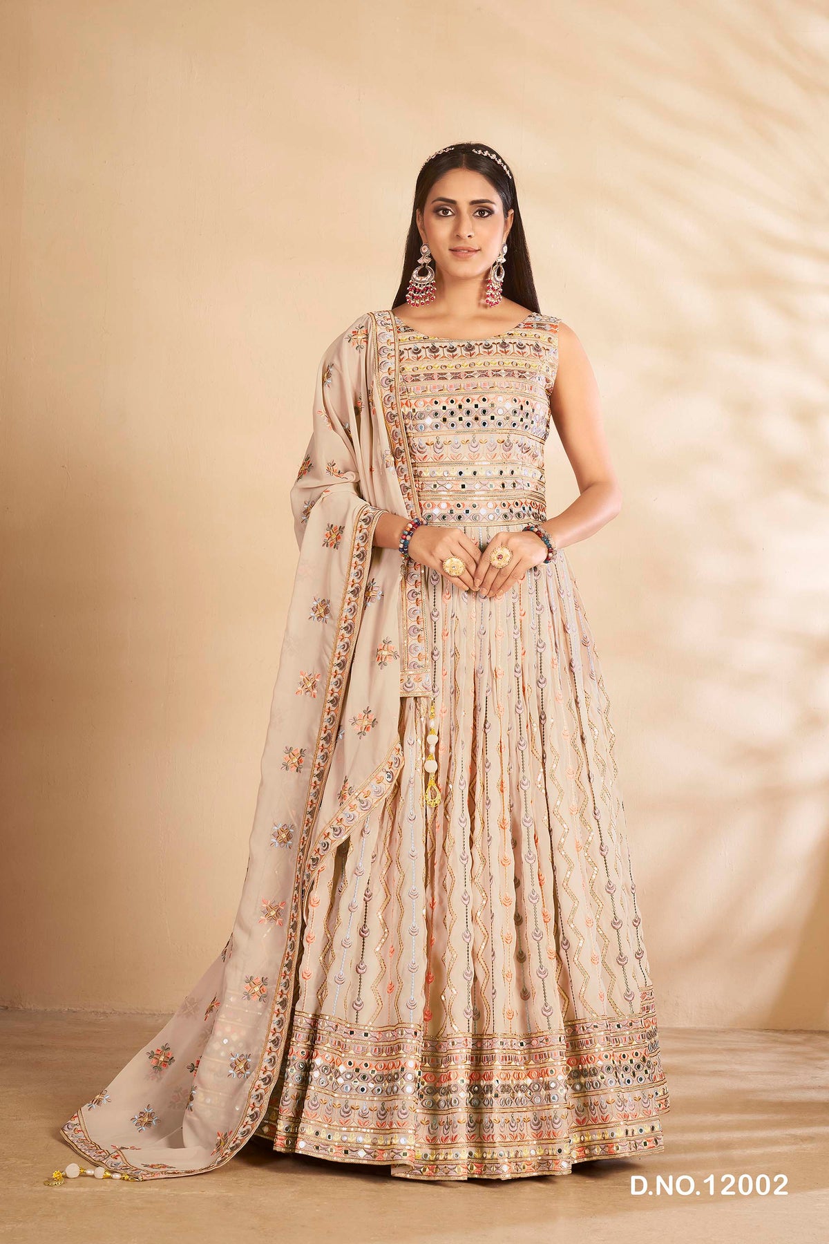 Beautiful Party wear Grey Designer Gown - Joshindia