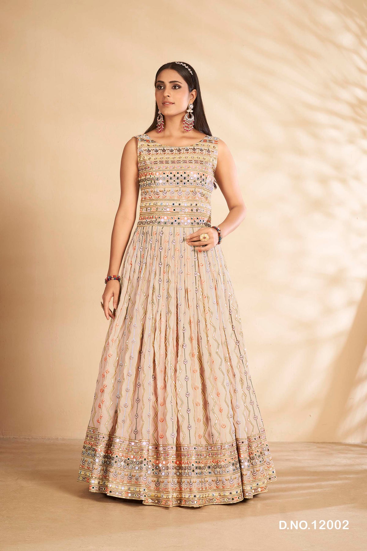 Beautiful Party wear Grey Designer Gown - Joshindia