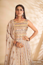 Beautiful Party wear Grey Designer Gown - Joshindia
