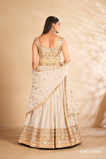 off white color beautiful georgette designer Gown Buy Now - Joshindia