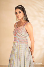 sky blue Color Beautiful Georgette Designer Gown Buy Now - Joshindia