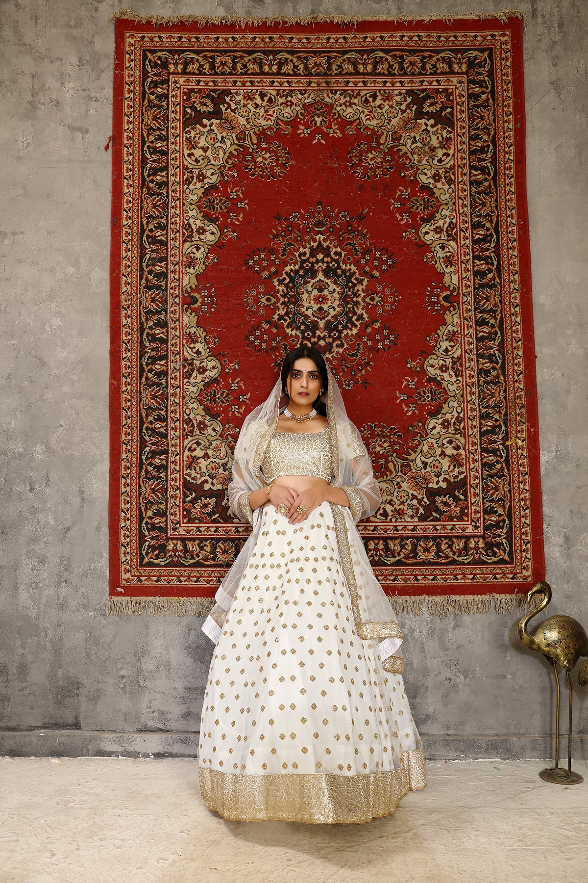 Buy White color sequence designer lehenga choli online - Joshindia