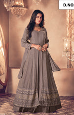 TrendingGreay ColorDesigner Long Gown For Best Looks - Joshindia