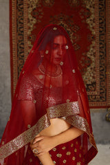 Buy red sequence designer lehenga choli online - Joshindia