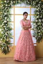Buy Latest Collection of pink color Designer Lehenga Cholis Online in india - Joshindia