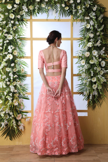 Buy Latest Collection of pink color Designer Lehenga Cholis Online in india