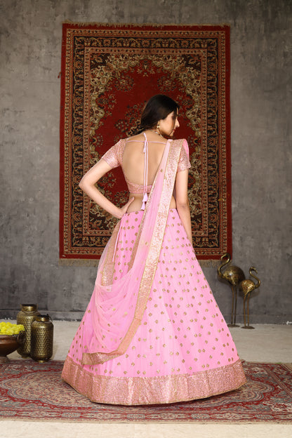 Buy pink color sequence designer lehenga choli online