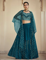 Trending Rama Green Crop Top Lehenga Choli - Joshindia
