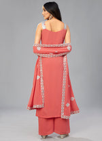 orangeGeorgette Designer Kurta Set - Joshindia