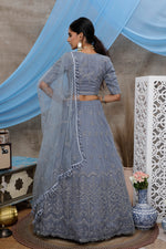 grey color designer lehenga choli at best price - Joshindia