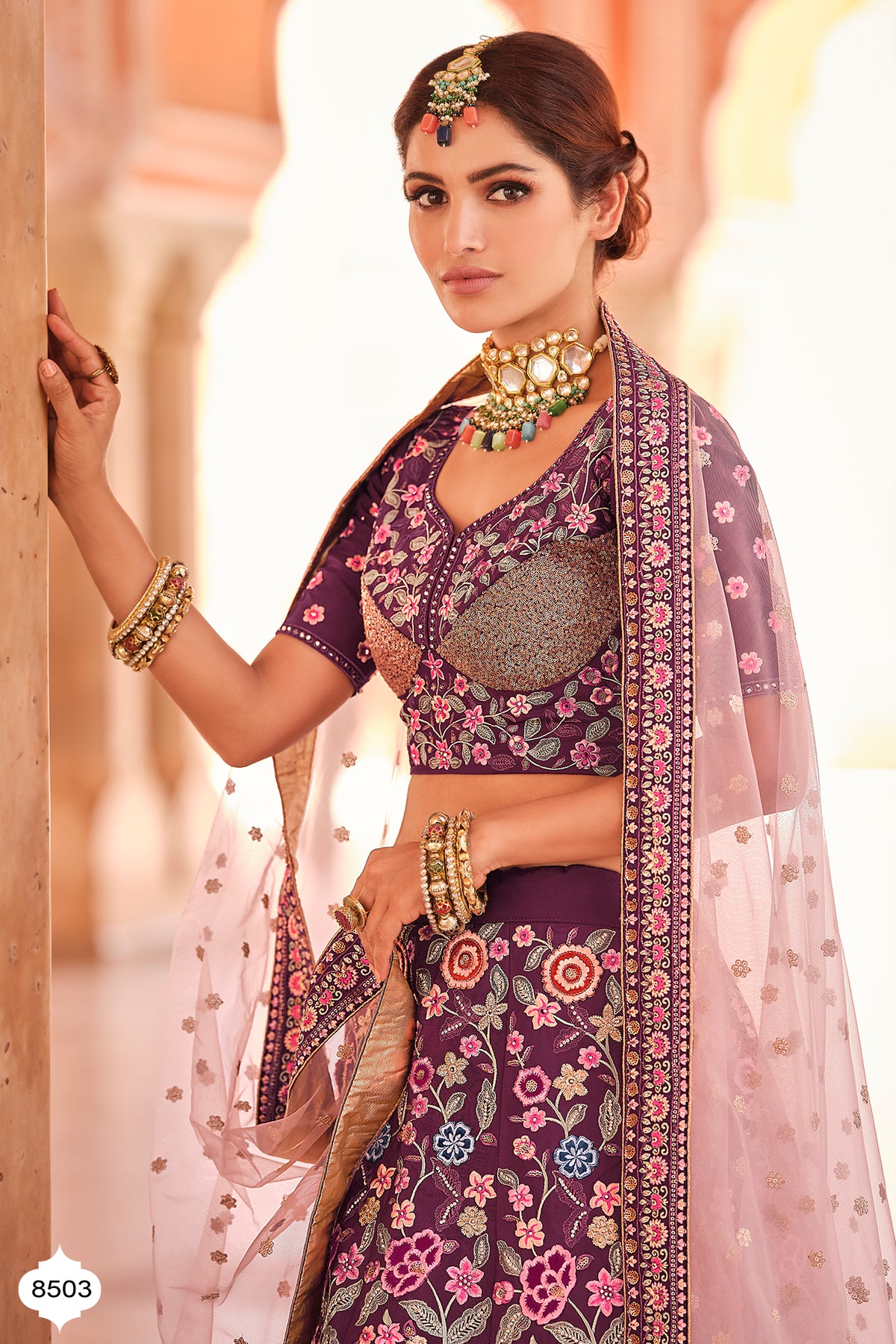 Buy wine color heavy designer lehenga choli - Joshindia